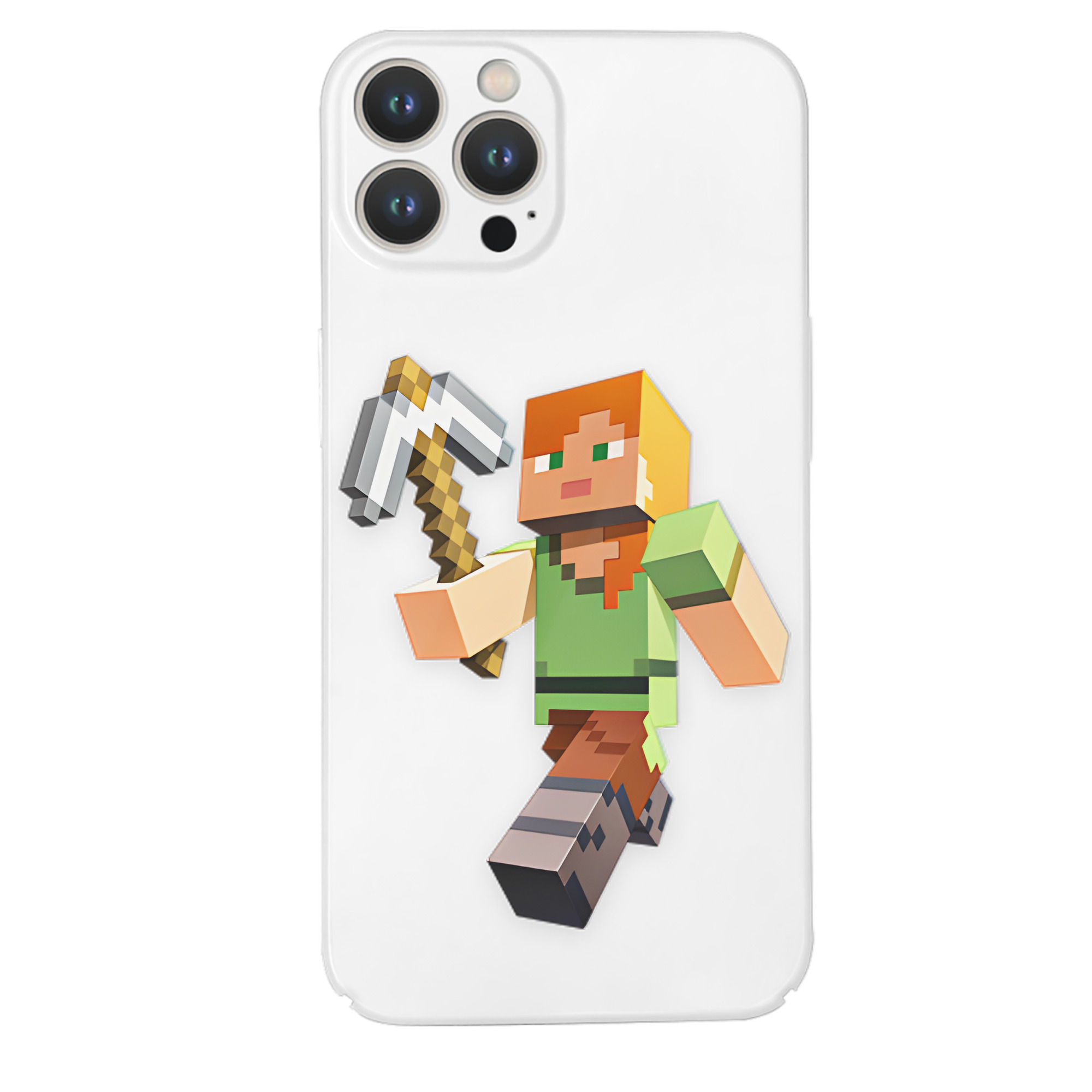 （画像用） マインクラフト ブロックの世界 Minecraft MC Block world 【iPhone 14シリーズ対応】ハードケース